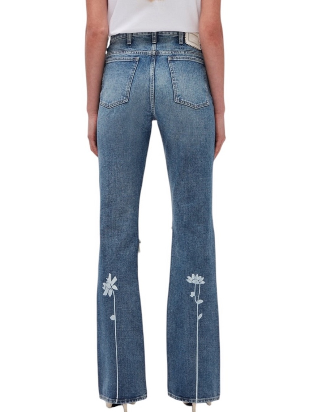 7 For All Mankind Easy Boot In Tea Party Exploded Floral Size 27 - Picture 8 of 12